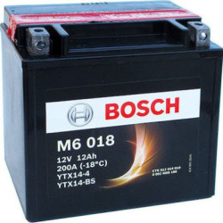 Μπαταρία Μοτοσυκλέτας Bosch M6018 AGM (YTX14-BS) 12AH 200A 152X88X147  - Αγορά ΕΔΩ εώς 6 άτοκες δόσεις