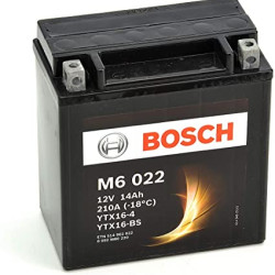 Μπαταρία Μοτοσυκλέτας Bosch M6022 AGM (YTX16-BS) 14AH 210A 152X88X161  - Αγορά ΕΔΩ εώς 6 άτοκες δόσεις