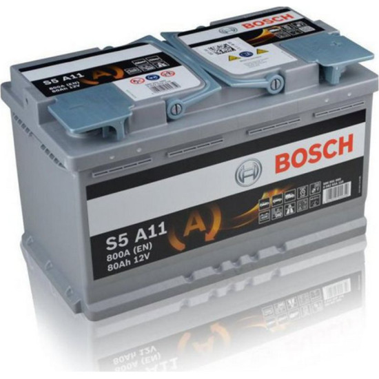 Μπαταρια Αυτοκινητου Bosch AGM start-stop S5A11 80AH 800A 315x175x190  - αυθημερόν παράδοση - Αγορά ΕΔΩ εώς 6 άτοκες δόσεις