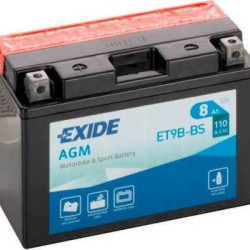 Μπαταρία Μοτοσυκλέτας Exide ET9B-BS 8AH AGM 150Χ70Χ105  - Αγορά ΕΔΩ εώς 6 άτοκες δόσεις