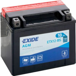 Μπαταρία Μοτοσυκλέτας Exide ETX12-BS 10AH AGM 150Χ87Χ130  - Αγορά ΕΔΩ εώς 6 άτοκες δόσεις