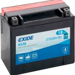 Μπαταρία Μοτοσυκλέτας Exide ETX20H-BS 18AH AGM 175Χ87Χ155  - Αγορά ΕΔΩ εώς 6 άτοκες δόσεις