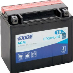 Μπαταρία Μοτοσυκλέτας Exide ETX20HL-BS 18AH AGM 175Χ87Χ155  - Αγορά ΕΔΩ εώς 6 άτοκες δόσεις