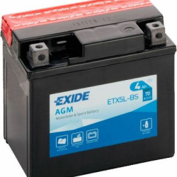 Μπαταρία Μοτοσυκλέτας Exide ETX5L-BS 4AH AGM 114Χ71Χ106  - Αγορά ΕΔΩ εώς 6 άτοκες δόσεις