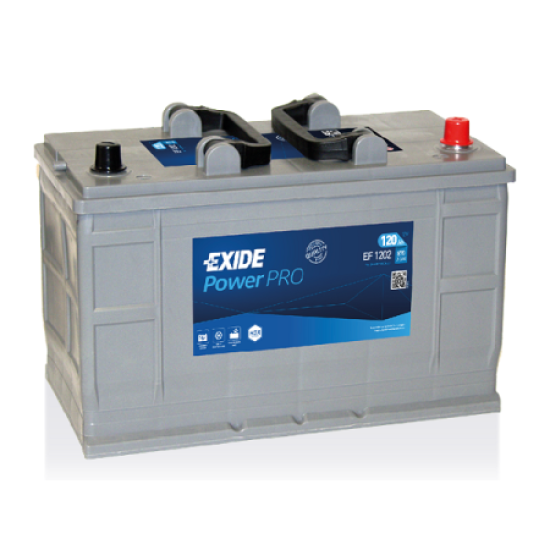 Μπαταρία φορτηγού Exide EF1202 120AH 870A 349x175x235  - αυθημερόν παράδοση - Αγορά ΕΔΩ εώς 6 άτοκες δόσεις