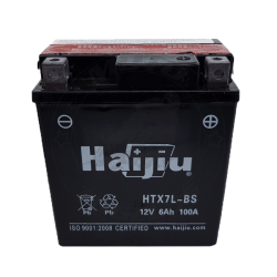 Μπαταρια μοτοσυκλετας Haijiu HTX7L-BS (YTX7L-BS) 6ah 100A 114X71X131  - Αγορά ΕΔΩ εώς 6 άτοκες δόσεις