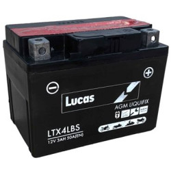 Μπαταρια Μoto LUCAS AGM LYTX4L-BS 3Ah 50A 114X70X86  - Αγορά ΕΔΩ εώς 6 άτοκες δόσεις