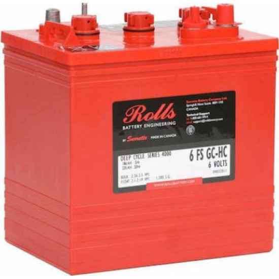 Μπαταρία ROLLS FS Series 6 FS GC-HC (6 FS 235) 6V / 235Ah (C20) 259X181X279  - Αγορά ΕΔΩ εώς 6 άτοκες δόσεις